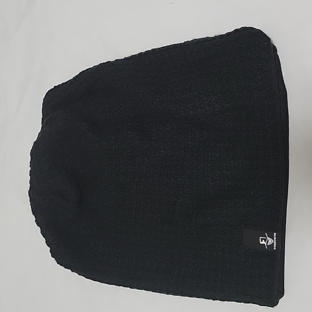 Forbusite Slouchy Long Knit Beanie Unisex Black